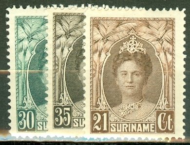 FF: Surinam 123-131 mint CV $40.65; scan shows only a few