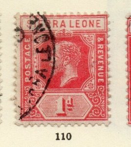 Sierra Leone 1912 Early Issue Fine Used 1d. NW-160109