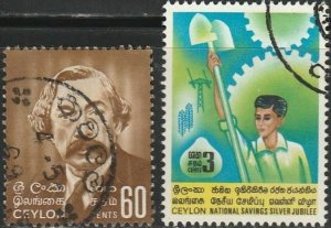 Ceylon,#425/426 Used From 1969