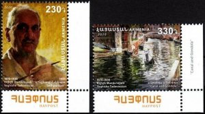 ARMENIA 2020-11 ART Paintings. Tadevosian - 150. Post Logo CORNER, MNH