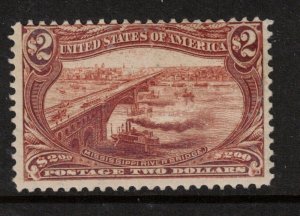 USA #293 Mint Fine+ Never Hinged **With Certificate**