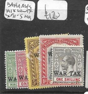 BAHAMAS (PP1712B) WAR TAX SG 91-5  MOG