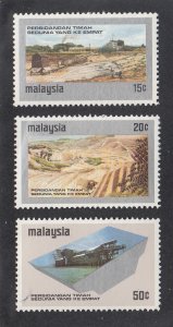 Malaysia Scott #123-125 MNH