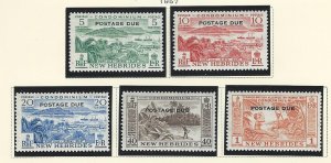 New Hebrides British mlh see scan  sc J16-J20