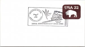 United States, Kansas, Slogan Cancel, Trains