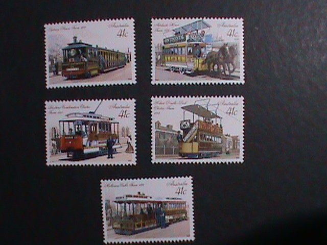 ​AUSTRALIA-1989 SC #1154-8  STREET CARS OF AUSTRALIA  MNH-VERY FINE