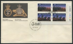 Canada #1250ii Used Inscription Block First Day Cover