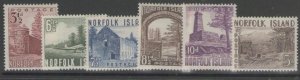 NORFOLK ISLAND SG13/8 1953 DEFINITIVE SET MNH