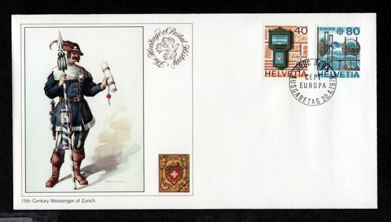 Switzerland # 675-676 FDC Europa!