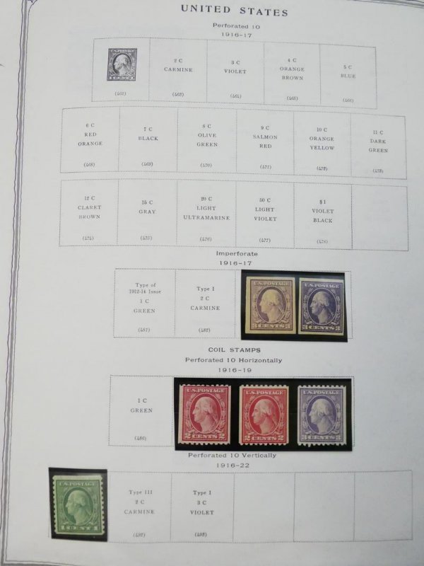 EDW1949SELL : USA Nice, all Mint Starter collection on pages between 1909-1961.