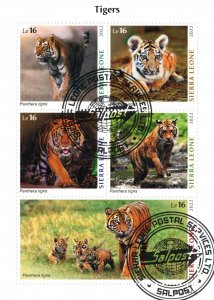 SIERRA LEONE 2022 - Tigers / minisheet