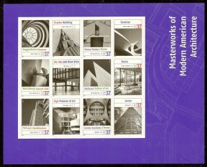 3910m Yellow Omitted Error / EFO Modern Architecture Mint NH