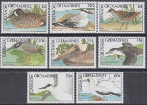 GRENADA GRENADINES Sc #954-61 MNH CPL SET of 8 - VARIOUS BIRDS