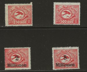 Danzig C22-25 MNH (2642-12) 