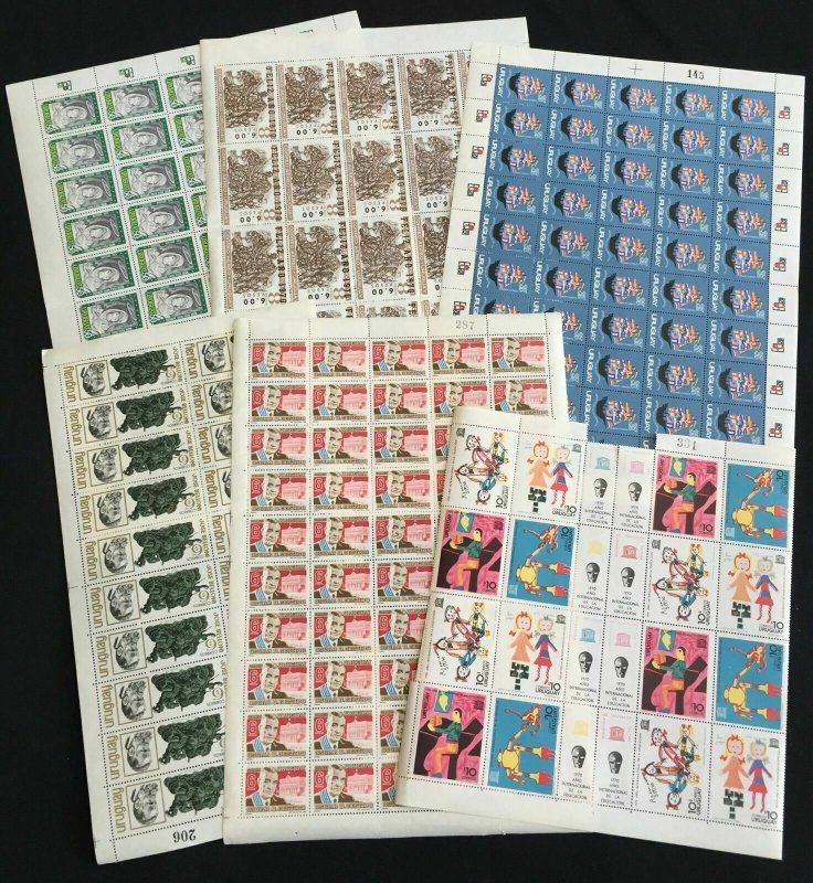 Uruguay 1970s Blocks Sheets Art Unesco MNH(200+Stamps)LA64