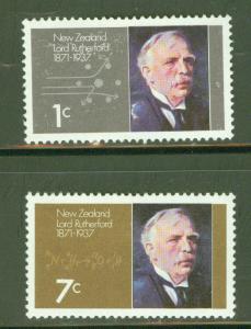 New Zealand Scott 487-8 MH* 1971 Phusicist set