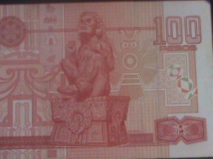 ​MEXICO-2003-BANK OF MEXICO-$100 PESOS LIGHTLY CIRCULATED -VF-LAST ONE-
