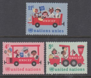 UN New York 161-163 MNH VF