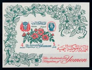 [77434] Yemen Kingdom 1965 Flora Flowers Blumen Souvenir Sheet MNH