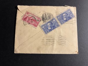 1936 France Airmail Cover Marseilles to Malay States