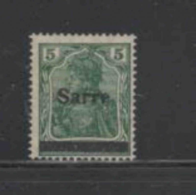 Saar 4 1920 5pf German Stamp Overprint VF NH O.G Europe Germany