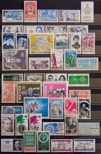 Mexico 1960 - 1975 commemorative 270 piece lot mostly MNH and some MH as seen