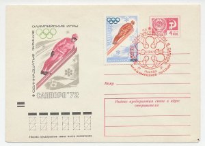 Postal stationery Soviet Union 1972 Winter Olympic Games Sapporo 1972 - Ski Jump