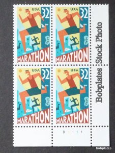 BOBPLATES #3067 Marathon Plate Block F-VF MNH SCV=$2.6 ~See Details for #s/Pos