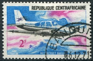 Central African Republic Sc#94 Used, 2fr multi, Aircraft 1967 (1967)