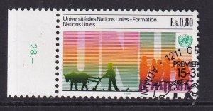 United Nations Geneva  #132 cancelled  1985  UN University 80c