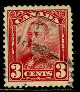 CANADA Sc#151 1928 3c KGV Fine Used