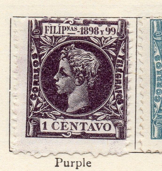 Philippine Islands 1898 Early Issue Fine Mint Hinged 1c. 123775