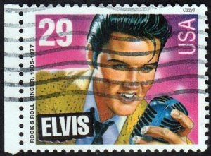 USA 1993 Sc#2721, SG#2769 29c Elvis Presley USED-Fine-NH.