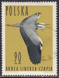 Poland 1235 Gray Heron 1964