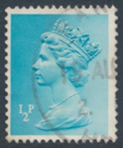 GB  Machin ½p X843  Used SC# MH22  see scans & details