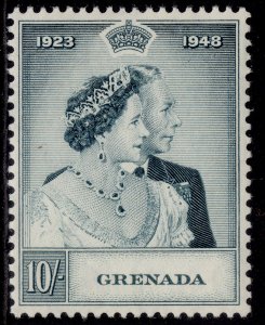 GRENADA GVI SG167, 1948 10s slate-green RSW, LH MINT. Cat £24.