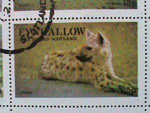 EYNHALLOW SCOTLAND STAMP:1977 WILD ANIMALS CTO- MNH - MINI SHEET #2