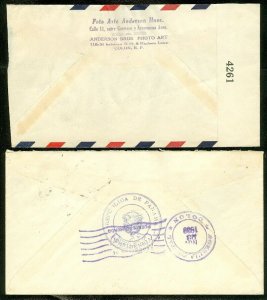 EDW1949SELL : PANAMA Collection of 5 older covers including Better usages.