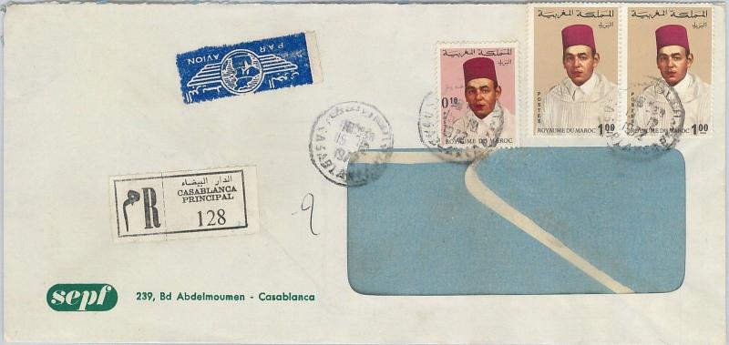 61194 -  MOROCCO - POSTAL HISTORY -  REGISTERED COVER   1972