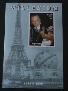 ​CHAD-1999-MILLENIUN-DEATH OF FRANK SINATRA-RARE IMPERF MNH-S/S-VF-LAST ONE