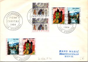 Luxembourg, Worldwide First Day Cover, Art