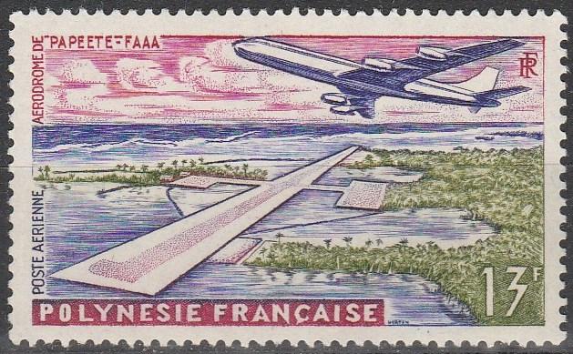 French Polynesia #C28 F-VF Unused   CV $3.50 (S3531)