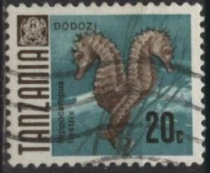 Tanzania 22 (used) 20c seahorses (1967)