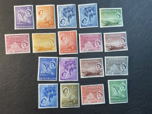 SEYCHELLES # 173-190-MINT NEVER/HINGED*----COMPLETE SET-----1954-56