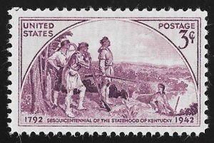 904 3 cents Kentucky Statehood Stamp mint OG NH VF