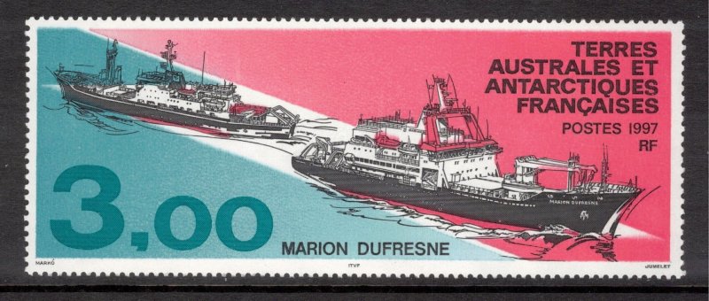 FRENCH ANTARCTIC 1997 Research Ship; Scott 225, Yvert 215; MNH