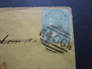 Great Britain SG# 72 On Cover to Maine / RED 24 Portland ME PAID  - Z7524