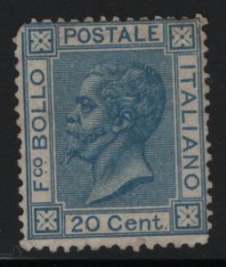 ITALY, 35, USED, 1867-77, KING VICTOR EMMANUEL II