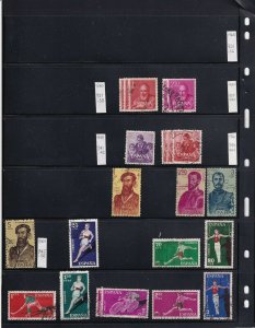 SPAIN 4 STOCK PAGES COLLECTION LOT 1952+ SOME MINT HINGED