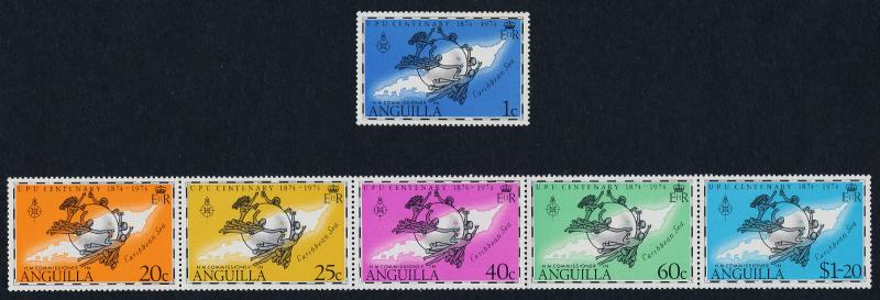 Anguilla 199,204b MNH UPU, Map